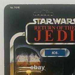 8D8 UNPUNCHED 1983 MOC 77A Kenner Vintage Star Wars Figure w Star Case