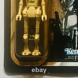 8D8 UNPUNCHED 1983 MOC 77A Kenner Vintage Star Wars Figure w Star Case