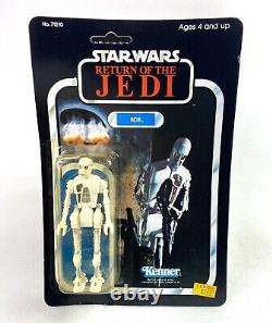 8D8 Vintage Star Wars ROTJ Action Figure New 1983 Kenner 77 Back Unpunched