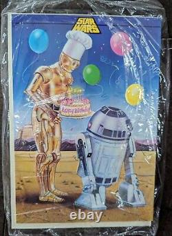 8 Vintage Star Wars Birthday Cards From 1984 Beautiful Embossed Art Work