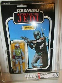 AFA 75 Vintage Kenner 1983 Star Wars ROTJ Boba Fett Original 77-Back A $2,895