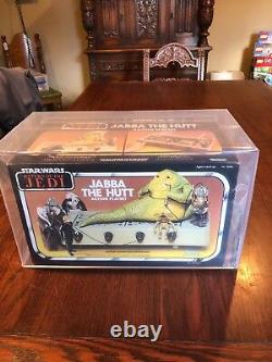 AFA 80 Red vintage Star Wars JABBA THE HUTT playset Kenner Canada 1983