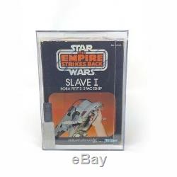 AFA Graded Star Wars Slave 1 Boba Fett 1981 Vintage, Mandalorian Kenner NR