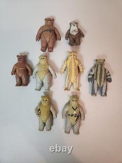 ALL 8 Kenner Star Wars EWOKS! Vintage Collection