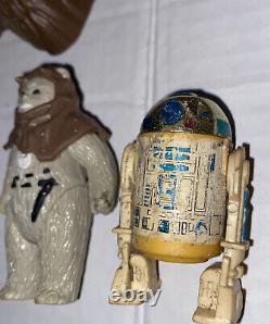 AS IS EWOK VILLAGE STAR WARS Return of Jedi Vintage 1980s Kenner Toy w 5 Figures