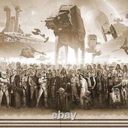 All Star Wars Movie Characters Vintage Canvas Wall Art, Poster, Stick&Peel