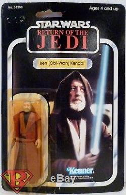 BEN OBI-WAN KENOBI Star Wars ROTJ 3 3/4 inch Vintage Figure 77 Back Kenner 1983