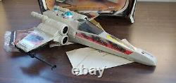 Battle Damaged 1978 X-Wing Fighter Light WORKS Original Star Wars Vintage & Box