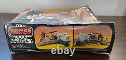 Battle Damaged 1978 X-Wing Fighter Light WORKS Original Star Wars Vintage & Box