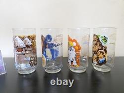 Burger King 1977 Star Wars Set of 4 Glasses Original Bag Coca Cola Vintage 1977
