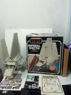 COMPLETE star wars VINTAGE IMPERIAL SHUTTLE VEHICLE BOXED unused sticker