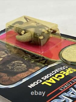 Carded LUMAT Ewok Figure COIN 1984 Star Wars ROTJ Vintage 100% Complete NO REPRO