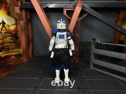 Custom Star Wars The Vintage Collection 501st Clone Captain Trooper VC269 3.75