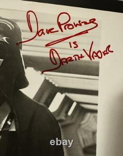 DAVE PROWSE JAMES EARL JONES SIGNED 8x10 PHOTO DARTH VADER STAR WARS Vintage BAS