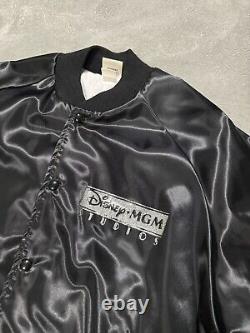 Disney Vintage Star Wars Satin Jacket STAR TOURS size M Black