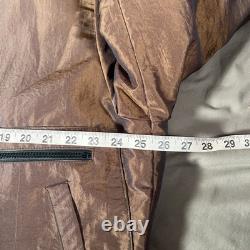 Disney Vintage Star Wars Tours Oil Slick Shearling Bomber Jacket Endor Express
