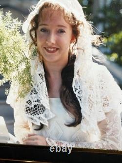 Edwardian Vintage Handmade Battenburg Lace Wedding Dress, Star Wars Replica