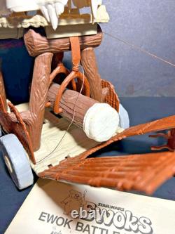 Ewok Battle Wagon 1985 STAR WARS Vintage Original 100% COMPLETE w BOX Inserts