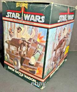 Ewok Battle Wagon 1985 STAR WARS Vintage Original 100% COMPLETE w BOX Inserts