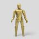 GLASSLITE C3PO VINTAGE STAR WARS FIGURE BRAZIL 80's
