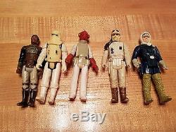 HUGE Lot Kenner Vintage Star Wars 60+ Action Figures, Weapons, Displays, Cases