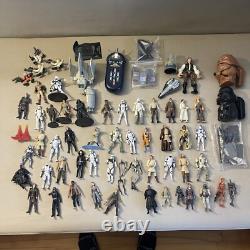 HUGE STAR WARS Vintage & modern star wars lot 50+ action figure & other stuff