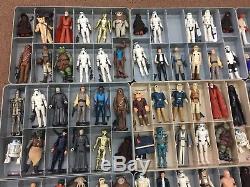 HUGE Vintage Star Wars 257 action figure lot COMPLETE WITH WEAPONS