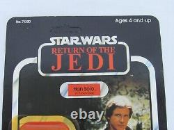 Han Solo Trench Coat Vintage 1983 Kenner Star Wars ROTJ 77-Back Sealed READ PL46