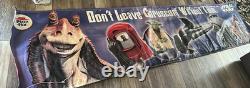Huge 12 Ft Long Star Wars Phantom Menace Vintage PIZZA HUT Double Sided Banner