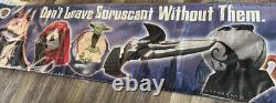 Huge 12 Ft Long Star Wars Phantom Menace Vintage PIZZA HUT Double Sided Banner