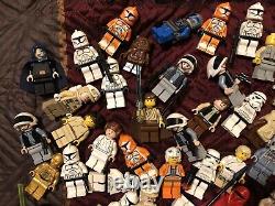 Huge LEGO Star Wars Minifigures Lot Old Vintage Clone Trooper Jedi Darth Vader