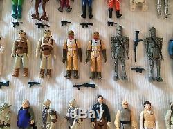 Huge Lot Complete Set 92 Vintage Star Wars Action Figures withWeapons & Variants