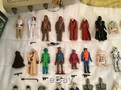 Huge Lot Complete Set 98 Vintage Star Wars Action Figures withWeapons & Variants