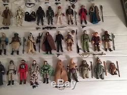Huge Lot Complete Set 98 Vintage Star Wars Action Figures withWeapons & Variants
