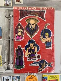Huge Lot Of Vintage Stickers, Flash Gordon, Q Bert, Krull, Star Wars, A Team