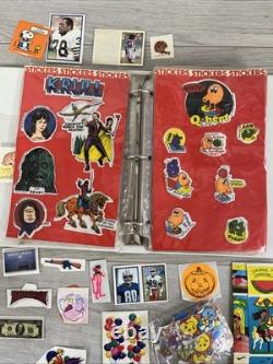 Huge Lot Of Vintage Stickers, Flash Gordon, Q Bert, Krull, Star Wars, A Team