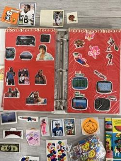 Huge Lot Of Vintage Stickers, Flash Gordon, Q Bert, Krull, Star Wars, A Team