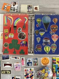 Huge Lot Of Vintage Stickers, Flash Gordon, Q Bert, Krull, Star Wars, A Team
