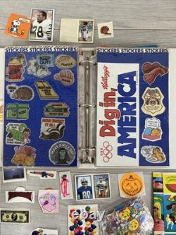 Huge Lot Of Vintage Stickers, Flash Gordon, Q Bert, Krull, Star Wars, A Team
