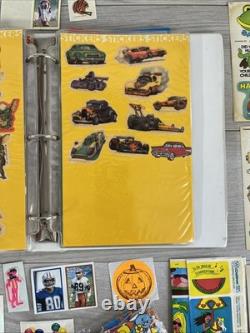 Huge Lot Of Vintage Stickers, Flash Gordon, Q Bert, Krull, Star Wars, A Team