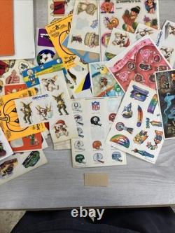 Huge Lot Of Vintage Stickers, Flash Gordon, Q Bert, Krull, Star Wars, A Team
