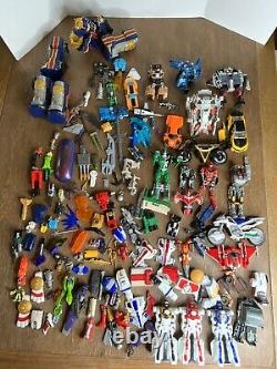 Huge Lot Vintage Transformers Hasbro Bandai Power Rangers Figures Star Wars