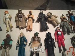 Huge Vintage Star Wars Figure Lot Of 148 Figures, 5 Cases, 120 Misc Weapons