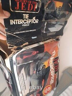 Imperial Tie Interceptor 100% Complete Star Wars ROTJ Vintage 1983 Kenner w Box