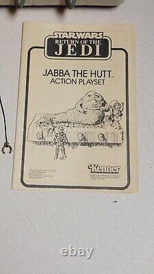Jabba the Hutt Throne Room Playset 100% Complete Star Wars ROTJ 1983 Vintage
