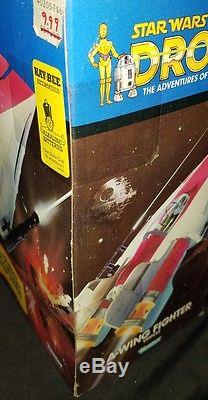 KENNER Star Wars DROIDS Vintage A-WING FIGHTER Working Electronics MIB 1985