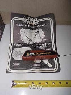 KENNER Vintage 1979 STAR WARS Jawa SANDCRAWLER Radio Controlled BOX -Not Working