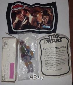 Kenner Boba Fett 1979 VTG Star Wars Action Figure Mail Away Sealed VHTF Rare Box