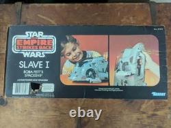 Kenner STAR WARS ESB SLAVE-1 Complete with BOX and Boba Fett Vintage 1981