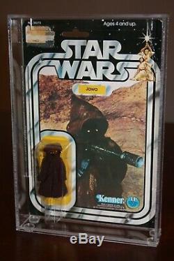 Kenner Star Wars 1977 12 Back JAWA MOC Vintage AFA action figure withcase
